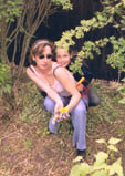Аня Тарасова с дочкой Ксюшей (2005 год)
